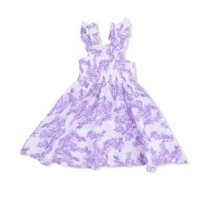 NEW ANGEL DEAR girls floral smocked sundress in lilac